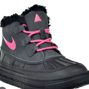 Nike Kids Snow Boots - Black and Pink